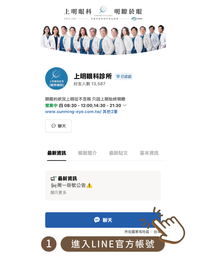 上明眼科-線上預約教學