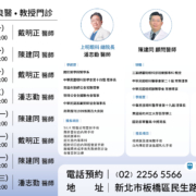 板橋上明眼科-顧問醫師